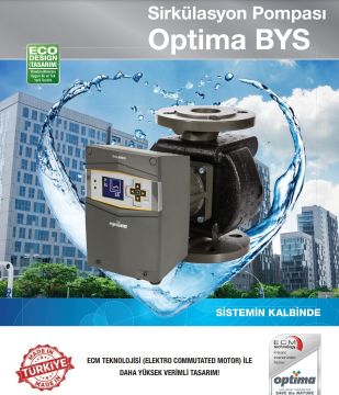 Alarko OPTIMA BYS 4/8   Flanşlı Tip Frekans Kontrollü Sirkülasyon Pompası - Grafik Ekran