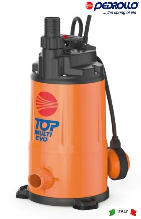 Pedrollo TOP MULTI 3-EVO    0.75Hp 220V  Yüksek Basınçlı Keson Kuyu Dalgıç Pompa