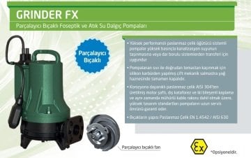 Dab GRINDER FX  15.15  MA   1.6 kW 220V  Parçalayıcı Bıçaklı Dalgıç Pompa