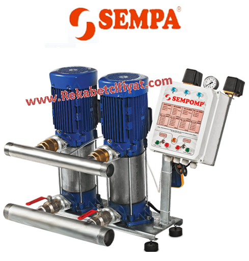 SEMPA SPL 100 -06 X2 7,5HP 380V Çift Pompalı Otomatik Paket Hidrofor
