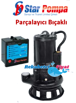 STAR SPK D 200T 2HP 1 1/2\'\' Çıkışlı 380v Parçalayıcı Bıçaklı Foseptik Dalgıç Pompa +pano