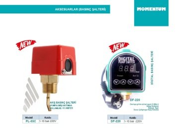 MOMENTUM  DF-220 (1-10BAR) 220V DİJİTAL BASINÇ ŞALTERİ