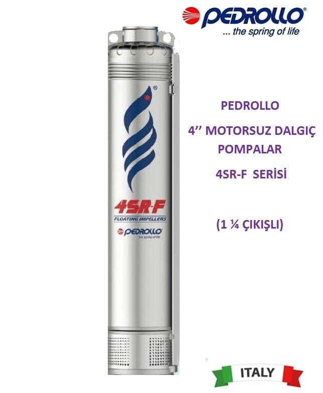 Pedrollo  4SR  4/22-F     3Hp    4\'\' Motorsuz Dalgıç Pompa (1 ¼ \'\'  Bağlantı Çapı)