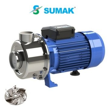 Sumak SMINOX/A-400/2T X  4Hp 380V  Paslanmaz Santrifüj Pompa (AISI 316)