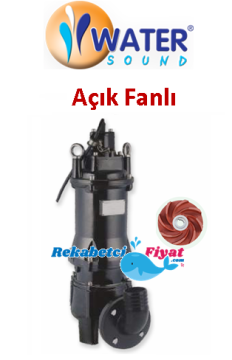WATER SOUND 80 WQX50-15-5.5 7.5hp 3\'\' Çıkışlı Döküm Gövdeli Pis Su Dalgıç Pompa