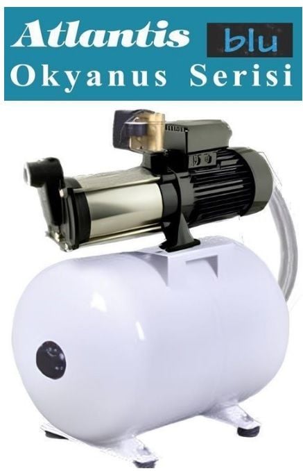 ATLANTİS, KDOD 4-8M-ST,  2HP, 220V, HAZIR PAKET HİDROFOR ( 50 LİTRE DEĞİŞEBİLİR MEMBRANLI TANK )