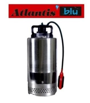 Atlantis SU 150M   2Hp 220V   Paslanmaz Çelik Drenaj Dalgıç Pompa