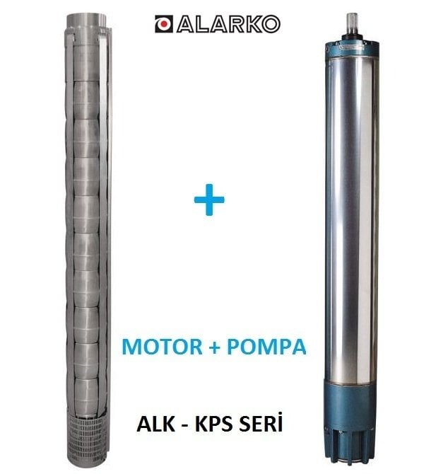 Alarko 6017/43 Kps  35Hp  6'' Paslanmaz Derin Kuyu Dalgıç Pompa (Motor+Pompa) ALK-KPS Serisi
