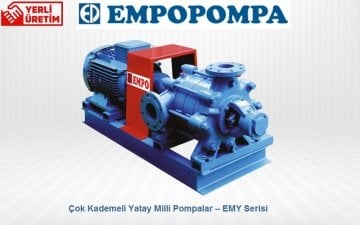 Empo  EMY-40/03     2 Hp  380V   Yatay Milli Çok Kademeli Santrifüj Pompa (1500 dev./dak.)