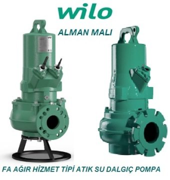 Wilo FA 08.64-258E + T 17.2-4/24H Ex   13.64Hp 380V  Atık Su Ağır Hizmet Tipi Drenaj Dalgıç Pompa