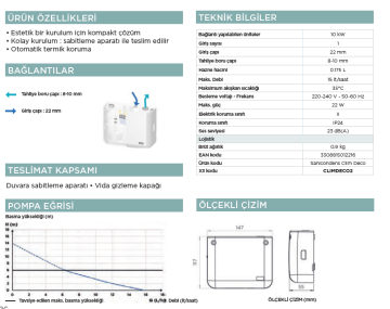SFA Sanicondens Clim Deco Klima Yoğuşma Drenaj Pompası