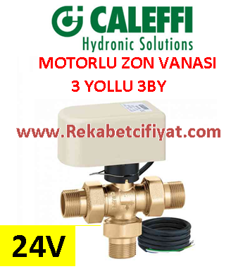 CALEFFI 3/4''' 24V ÜÇ Kontak Kontrollü Motorlu Küresel Zon Vanası