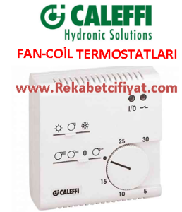 CALEFFİ Göstergeli ve batarya beslemeli dijital oda termostatı.