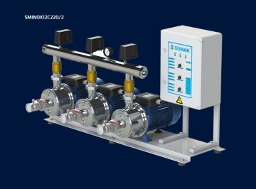 Sumak  SMKTB750/2   2X5.5 kW  380V  İki Pompalı Emişli Çift Kademeli Yatay Hidrofor