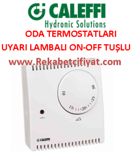 CALEFFİ 220V Aktarım anahtarlı oda termostatı.