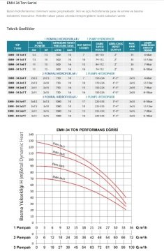 Empo EMH - 80 X 1/8 M     1Hp 220V   Tek Pompalı Dikey Milli  Hidrofor