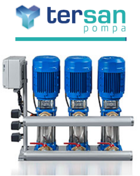 Tersan 3XTH 100-5 4kw 5,5hp Üç Pompalı Paket Hidrofor
