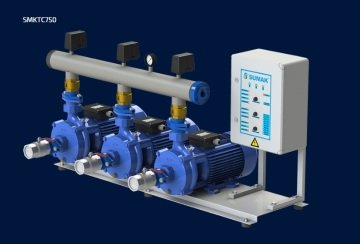 Sumak  SMINOX12B300/3T   2X2.2 kW  380V  Çift Pompalı Emişli Paslanmaz Kademeli Yatay Hidrofor