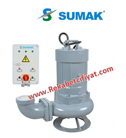 SUMAK, SDTK 75/4 7,5HP 380V Döküm Gövdeli Foseptik Dalgıç Pompa