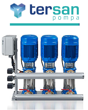 Tersan 3XTH 12-6 4kw 5,5hp Üç Pompalı Paket Hidrofor