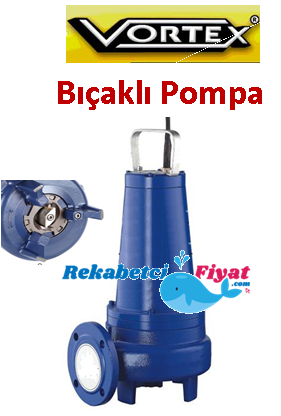 VORTEX DRAGON WCR 300 T 3HP 380V Öğütücülü Paslanmaz Çelik Bıçaklı Dalgıç Pompa