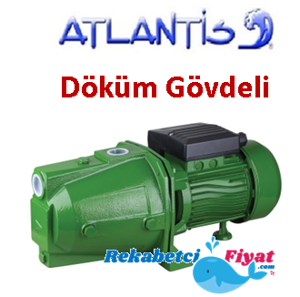 ATLANTİS JCP 100-TRF 1HP 380V Döküm Gövdeli Jet Pompa