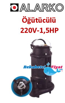 ALARKO WQCS(D) 10-12 1.5HP 2\'\' Çıkışlı 220V Bıçaklı Öğütücü Foseptik Dalgıç Pompa