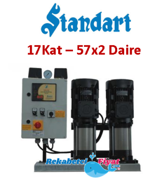 STANDART TH2XSBT-V 100-6 7.5HP 380V Çift Pompalı Paket Hidrofor