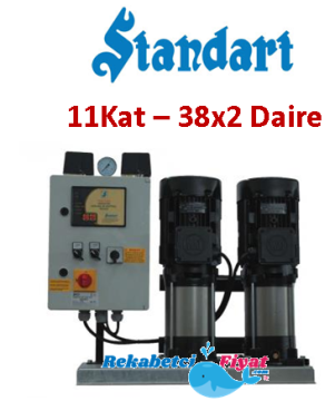 STANDART TH 2XSBT-V 100/4 5.5HP 380V Çift Pompalı Paket Hidrofor