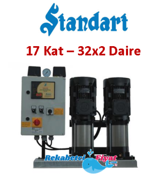 STANDART TH 2X SBT-V 90/8 4HP 380V Çift Pompalı Paket Hidrofor