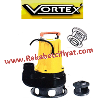 VORTEX VMCM 20 T 380V 2HP 2 1/2\'\' Çıkışlı Paslanmaz Çelik Fanlı Döküm Gövdeli Dalgıç Pompa