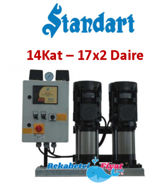 STANDART TH2X SBT-V 80/12 2HP 380V Çift Pompalı Paket Hidrofor