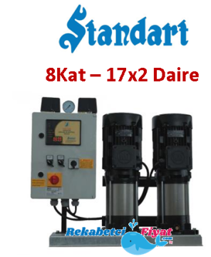 STANDART TH2XSBT-V 80/10 2HP 380V Çift Pompalı Paket Hidrofor