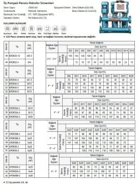 Domak KPDR50B-3    3X25Hp 380V  Üç Pompalı Panolu Hidrofor