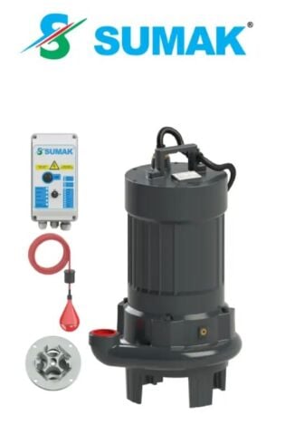 SUMAK SBRT 150/2-P 11kW 15HP ÖZEL PARÇALAYICI BIÇAKLI DALGIÇ POMPA